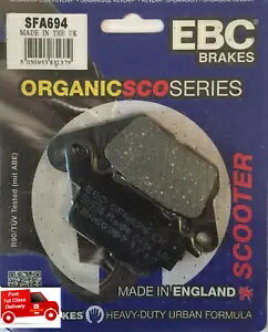 }n N MAX 125 GPD125 2015 ` 2023 EBC I[KjbN tg fBXN u[L pbhɓK Fits YAMAHA N MAX 125 GPD125 2015 to 2023 EBC Organic FRONT Disc Brake Pads