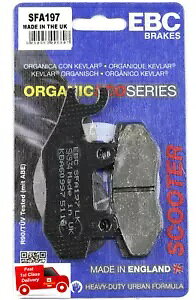 XYL FL125 AhX 2007 -2010 EBC I[KjbN tg u[Lpbh SFA197 ɓK Fits Suzuki FL125 Address 2007 -2010 EBC Organic FRONT Brake Pads SFA197
