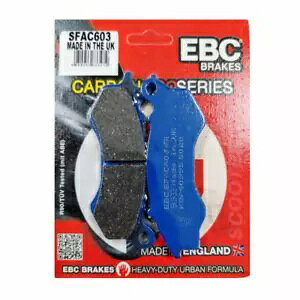 z_ PCX 125 2009 ` 2016 2017 EBC J[{tgfBXNu[Lpbh SFAC603 ɓKB Fits HONDA PCX 125 2009 to 2016 2017 EBC CARBON FRONT Disc Brake Pads SFAC603