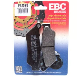 �z���_ SLR 650 1997 1998 EBC �I�[�K�j�b�N�t�����g�f�B�X�N�u���[�L�p�b�h FA209/2 �ɓK�� Fits Honda SLR 650 1997 1998 EBC Organic FRONT Disc Brake Pads FA209/2 �y���s�A���i�z
