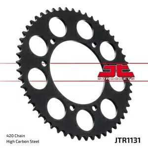 リア JT スプロケット JTR1131 48T Malaguti 50 XTM 2003 以降に適合 Rear JT Sprocket JTR1131 48T Fits Malaguti 50 XTM 2003 and up