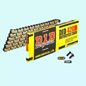 DID �V�i���[�V���O�S�[���h�I�[�g�o�C�h���C�u�`�F�[�� 420 420D / 100L 100 L �����N DID BRAND NEW RACING GOLD MOTORCYCLE DRIVE CHAIN 420 420D / 100L 100 L LINKS �y���s�A���i�z