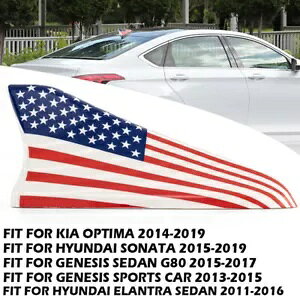 2014-19 ヒュンダイ ソナタ 米国旗スタイル コード EB シャーク フィン ルーフ アンテナ カバー For 2014-19 Hyundai Sonata US Flag Style Code EB Shark Fin Roof Antenna Cover