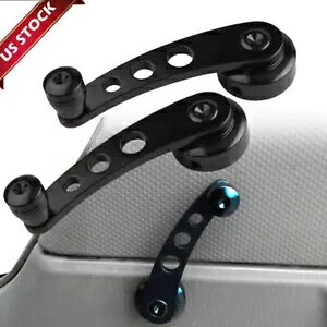 hAC_[KXnhNNrbgubN CNC A~}jA SUV Window Door Winder Glass Handles Cranks Billet Black CNC Aluminum Manual Car SUV
