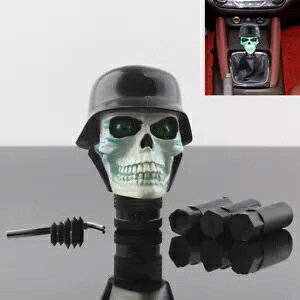 \W[XJMAVtgmuMAXs[hVt^[XeBbNnhtBbg}jA Soldier Skull Gear Shift Knob Gear Speed Shifter Stick Handle Fit Manual Cars