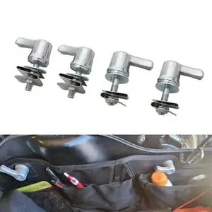 n[[GNgOChpN[ThobOo[bN{g&ibgtZbg Chrome Saddlebag Lever Lock Bolts & Nuts Mounting Set For Harley Electra Glide