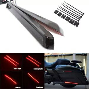 X[N LED ThobO TCh }[J[ Cg n[[ GNg Xg[g [h OCh LOp Smoke LED Saddlebags Side Marker Light For Harley Electra Street Road Glide King