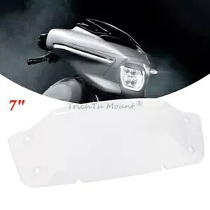クリア 7 インチ フロントガラス フロントガラス ウィンド スプリッター ハーレー ストリート グライド FLHX 2023用 Clear 7'' Windshield Windscreen Wind Splitter For Harley Street Glide FLHX 2023
