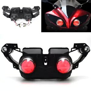 S HID bhfrACwbhCgAZuvWFN^[}n YZF R1 09-2011 Fully HID Red Devil Eye Headlight Assembly Projector For Yamaha YZF R1 09-2011
