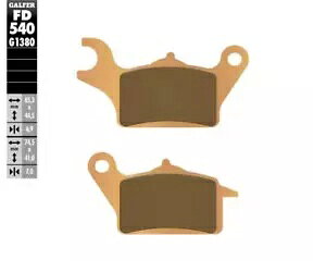 Galfer tg u[L pbh z_ DIO 110 2015 - 2024 FD540 Galfer Front Brake Pads HONDA DIO 110 2015 - 2024 FD540