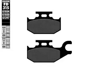 Galfer ���A�u���[�L�p�b�h BENELLI CAFFE NERO DER. 2008 FD315 Galfer Rear Brake Pads BENELLI CAFFE NERO DER. 2008 FD315 �y���s�A���i�z