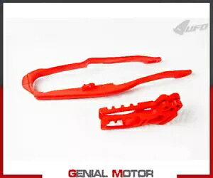 `F[KCh + XCOA[ `F[ XC_[ Lbg Ufo vXg z_ Cr 250 2005 - 2006 63270 Chain Guide + Swingarm Chain Slider Kit Ufo Plast Honda Cr 250 2005 - 2006 63270