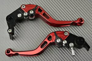 V[go[yAu[Lo[Nb`o[bh CNC BENELLI TNT `^ 2008 2013- Short lever pair brake levers clutch lever red CNC BENELLI TNT TITANIUM 2008 2013-