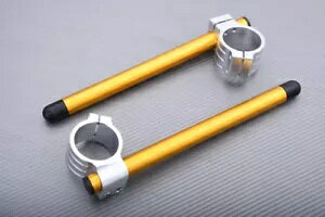 �A���~�j�E�� �S�[���h �N���b�v�I�� �n���h���o�[ 53 mm �y�A DUCATI PANIGALE 1199 2013-2014 Alu- Gold Pair of Clip Ons Handlebars 53 mm DUCATI PANIGALE 1199 2013-2014 �y���s�A���i�z