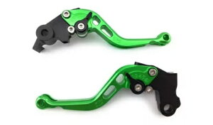 ΐF̃V[g CNC u[LуNb` AVDB o[̃yA HYOSUNG COMET 125 Pair of Green Short CNC Brake and Clutch AVDB levers HYOSUNG COMET 125