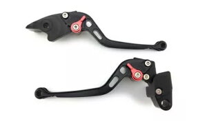 ԃOo[ ABE SUZUKI DL VSTROM 650V-CURRENT C7 2011-2014- Black Red Long Lever with ABE SUZUKI DL VSTROM 650V-CURRENT C7 2011-2014-