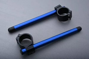 ubN - u[ NbvI yA Wnho[ 53 mm DUCATI SBK 916 ALL Black- Blue Pair of Clip Ons Standard Handlebars 53 mm DUCATI SBK 916 ALL