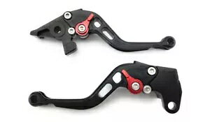 黒赤ショート CNC ブレーキとクラッチ AVDB レバーのペア BENELLI 899 2008-2015 Pair of Black Red Short CNC Brake and Clutch AVDB levers BENELLI 899 2008-2015