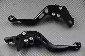 �V���[�g �t�����g & ���A �u���[�L ���o�[ �t�� �u���b�N CNC GILERA GP 800 2008 2009- Short Front & Rear Brake Lever Full Black CNC GILERA GP 800 2008 2009- �y���s�A���i�z