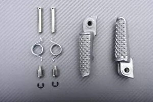 tgtbgXg yA IWi^Cv Vo[ z_ CBR650 R 2019-2020- Pair of front footrests original type silver Honda CBR 650 R 2019-2020-