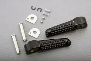 リアフットレストとペグのブラックペア ヤマハ FJR 1300 2003-2013 スポーツ Black Pair of Rear Foot Rests & Pegs YAMAHA FJR 1300 2003-2013 SPORT