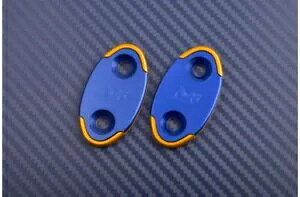 u[܂̓~[ ubNItv[g 40 mm }n YZF R125 R-125 2014-2018 Blue-Or Mirrors Block Off Plates 40 mm YAMAHA YZF R125 R-125 2014-2018