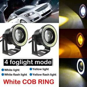 3 C` }`[h zCg LED COB tHO Cg v vWFN^[ ou DRL GWF AC n[ / 3" Multimode White LED COB Fog Light Lamp Projector Bulb DRL Angel Eyes Halo /