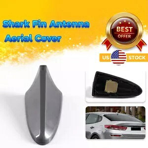 2015-2019 q_C \i^-Gg Vo[ V[NtB GAA [t Aei Jo[ɓK Fits 2015-2019 Hyundai Sonata-Elantra Silver Shark Fin Aerial Roof Antenna Cover