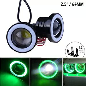2.5C`&64MM COBtHOCgvWFN^[J[vn[GWFACLEDjo[T/ 2.5" & 64MM COB Fog Light Projector Car Lamp Halo Angel Eyes LED Universal /