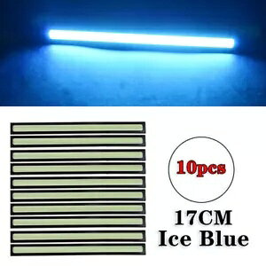 10 ACXu[ LED Xgbv DRL fC^CjOCgtHO COB ԃvh/ 10Pcs Ice Blue LED Strip DRL Daytime Running Lights Fog COB Car Lamp Waterproof/