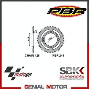 249 49 L A XvPbg PBR TCY 428 - 49  z_ CR 1996 - 2002 249 49 L Rear Sprocket PBR Size 428 - 49 Teeth for HONDA CR 1996 - 2002