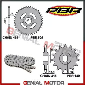 EK1156 `F[ƃXvPbg Lbg 9 / 53 / 428 PBR BETAMOTOR REV gCA 2002 EK1156 Chain and Sprockets Kit 9 / 53 / 428 PBR BETAMOTOR REV TRIAL 2002