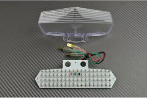 LED u[LCg e[Cg + ̌^CWP[^[ NA DUCATI SBK 999 H4 2005-2006- LED brake light taillight + integrated indicator clear DUCATI SBK 999 H4 2005-2006-