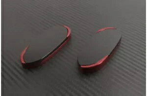 ~[x[ ubNbh 43 mm SUZUKI GSXF 1250 GSX-F 2008-2014- Mirror bezels black-red 43 mm SUZUKI GSXF 1250 GSX-F 2008-2014-
