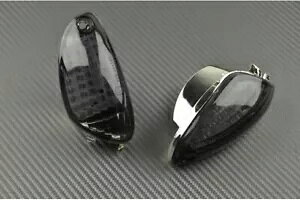 �u���b�N�X���[�N�t�����g�E�C���J�[�̃y�A SUZUKI GSX-R 750 GSXR WVCF 2006-2007 Pair of Black Smoke Front Turn Signals SUZUKI GSX-R 750 GSXR WVCF 2006-2007 �y���s�A���i�z