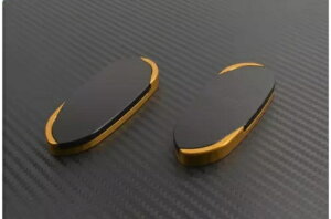 ~[ g pl ubN S[h 43 mm SUZUKI GSXR 1000 GSX-R 2003-2004- Mirror trim panels black-gold 43 mm SUZUKI GSXR 1000 GSX-R 2003-2004-