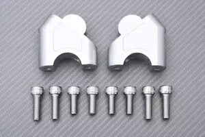 nho[tgNvubNCU[Vo[ 30 ~[gXYL VSTROM 650 V s 2004-2010- Handlebar lift clamp block riser silver 30 mm SUZUKI VSTROM 650 V CURRENT 2004-2010-