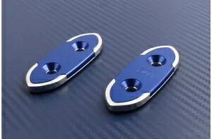 ~[x[ u[A~jE 28mm KAWASAKI ZX9R ZX-9R 1994-1997 f 2- Mirror bezels blue aluminum 28 mm KAWASAKI ZX9R ZX-9R 1994-1997 model 2-