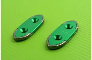 ~[x[ O[`^ 28mm SUZUKI GSXR 750 SRAD 1996-1999f 2- Mirror bezels green titanium 28 mm SUZUKI GSXR 750 SRAD 1996-1999 model 2-