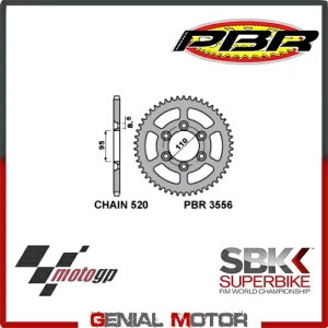 3556 42 L A XvPbg PBR 520 - 42  APRILIA CLIMBER-TRIAL 1989 - 1996 3556 42 L Rear Sprocket PBR 520 - 42 Teeth APRILIA CLIMBER-TRIAL 1989 - 1996