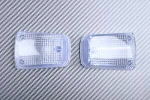 �N���A�t�����g�E�C���J�[�����Y�̃y�A R&L �X�Y�L DR 650 DR650 1991-2000 Pair of Clear Front Turn Signals Lenses R & L SUZUKI DR 650 DR650 1991-2000