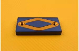 u[S[h tg/A u[LtU[o[ Lbv }n XT 660 X/R 2004-2014 Blue-Gold Front / Rear Brake Fluid Reservoir Cap YAMAHA XT 660 X / R 2004-2014