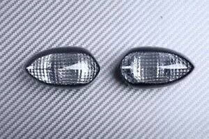 �X���[�N �t�����g �E�C���J�[ �����Y R&L ���}�n TDM 900 RN08 2002-2003 �̃y�A Pair of Smoke Front Turn Signals Lenses R & L YAMAHA TDM 900 RN08 2002-2003 �y���s�A���i�z