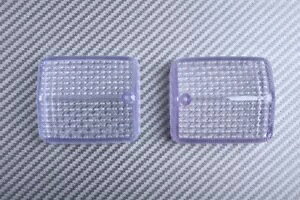 �N���A �t�����g �E�C���J�[ �����Y �y�A R&L �z���_ NX 250 �h�~�l�[�^�[ 1988-1993 Pair of Clear Front Turn Signals Lenses R & L HONDA NX 250 DOMINATOR 1988-1993 �y���s�A���i�z