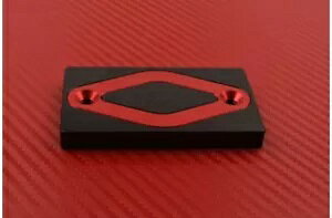 �u���[�L�t�R���e�i�J�o�[ �t�����g/�q���g �u���b�N-���b�h ���}�n WR 250/R/X 2008-19- Brake Fluid Container Cover Front/Hint Black-Red Yamaha WR 250/R/X 2008-19-