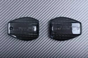 yA ECJ[ Lbv tg L&R ubNeBg z_ gUv 700 XLV 2008-2012- Pair turn signal cap front L&R black tinted Honda Transalp 700 XLV 2008-2012-