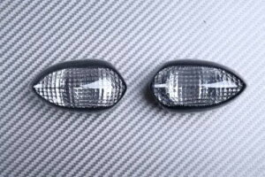 �y�A�E�C���J�[�L���b�v�t�����g���E�u���b�N�e�B���g���}�n TDM 900 2002-2003- Pair turn signal cap front left & right black tinted Yamaha TDM 900 2002-2003- �y���s�A���i�z