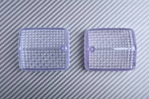 zCg NA tg ECJ[ Y yA R&L z_ TL125 1988 Pair of White Clear Front Turn Signals Lenses R & L HONDA TL125 1988