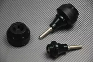 ブラック フレーム スライダー/クラッシュ パッド ホンダ CB 500 CB500 PC32 1997-2002 のペア Black Pair of Frame Sliders / Crash Pad HONDA CB 500 CB500 PC32 1997-2002