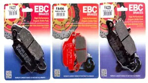 �X�Y�L SV 650 2016 2017 2018 EBC �I�[�K�j�b�N�t�����g����у��A�f�B�X�N�u���[�L�p�b�h�ɓK�� Fits Suzuki SV 650 2016 2017 2018 EBC Organic FRONT and REAR Disc Brake Pads